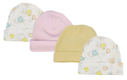 Girls Baby Caps (Pack of 4)