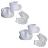 Infant Booties & Mitten Set White (Pack of 2)