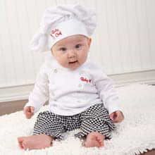 Big Dreamzzz Baby Chef 3-Piece Layette Set (Personalization Available)