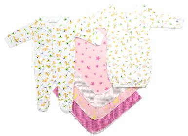 Newborn Girls 6 Piece Layette Set