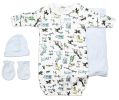 Boys 4 Piece Layette Set