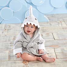 Let The Fin Begin Gray Shark Robe (Personalization Available)