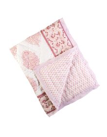 XL TWIN PINK CITY COTTON QUILT