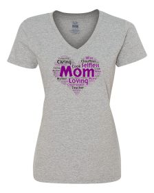 Mom is my Heart Ladies Shirt