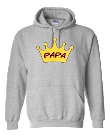 Papa with crown hoodie