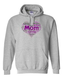 Mom heart hoodie