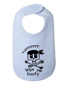 Wipe me Booty Pirate Funny Baby and Toddler Bib