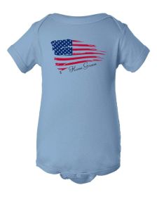 Home Grown American Flag Baby Bodysuit