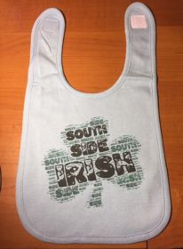 South Side Irish Shamrock Baby Bib