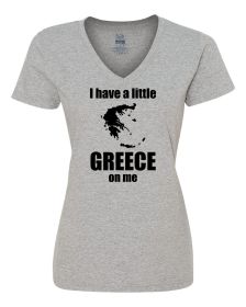 I have a little Greece on me Ladies Shirt