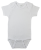 White Interlock Short Sleeve Onezies