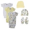 Unisex Baby 7 Pc Bodysuits