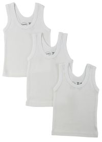 White Tank Top 3 Pack (Color: White, size: small)