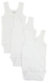 White Tank Top Onezie (Color: White, size: small)