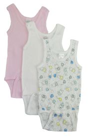 Girls Printed Tank Top (Color: Pink/White/Print, size: small)