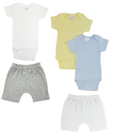 Infant Onezies and Pants (Color: White/Grey, size: large)