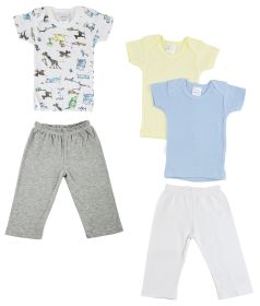 Infant Girls T-Shirts and Track Sweatpants (Color: Grey/White, size: small)