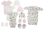 Newborn Baby Girl 10 Pc Layette Sets