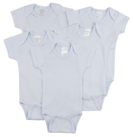 Short Sleeve One Piece 5 Pack (Color: Blue, size: medium)