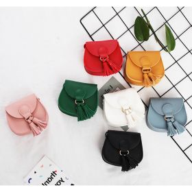 Kids Girls Toddler Mini Shoulder Purse Crossbody Bag with Tassel (Color: 8 packs, size: small)