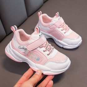 2022 Autumn New Tennis Girl Sneakers Children Boy Baby Mesh Breathable Kids Shoes Toddler Flats Outdoor Casual Running Training (Color: BS0716972-3, size: 37)