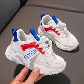 2022 Autumn Leather Girl Sneakers Children Boys Baby Mesh Breathable Kids Shoes Toddler Flats Outdoor Casual Running Training (Color: BS07169361-1, size: 27)