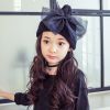 2-8Y Organza Big Bowknot Knitted Hat